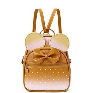 KL928 Girls Bowknot Polka Dot Cute Mini Backpack Small Daypacks Convertible